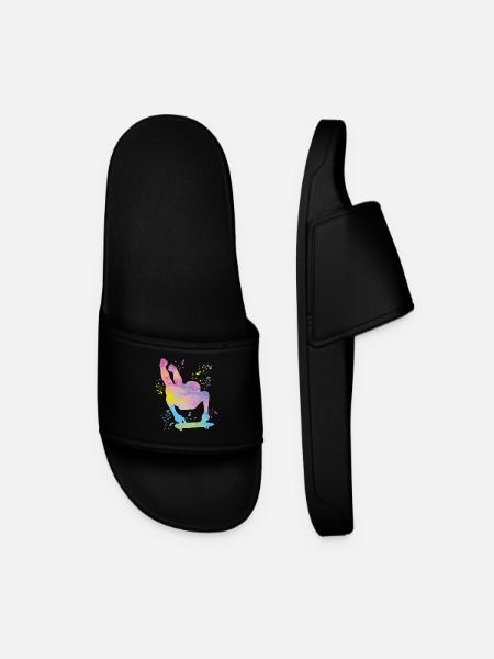 Skeleton Bobsleigh Winter Sports Sled - Men’s Pool Sliders - black