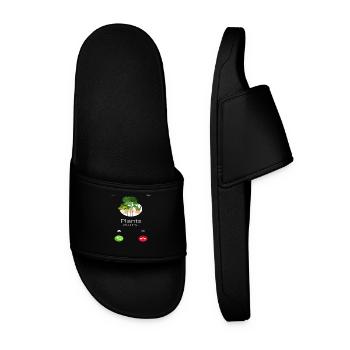 Les plantes appellent l’amant des plantes - Claquettes Homme - noir - Devant