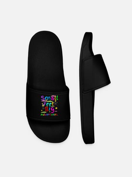 Little feet big adventures - Men’s Pool Sliders - black