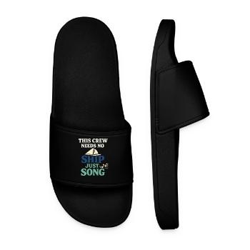 Shanty Crew folk music community - Men’s Pool Sliders - black - Front