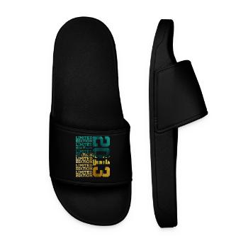 LIMITED EDITION 2013 13 YEARS 13TH BIRTHDAY - Men’s Pool Sliders - black - Front