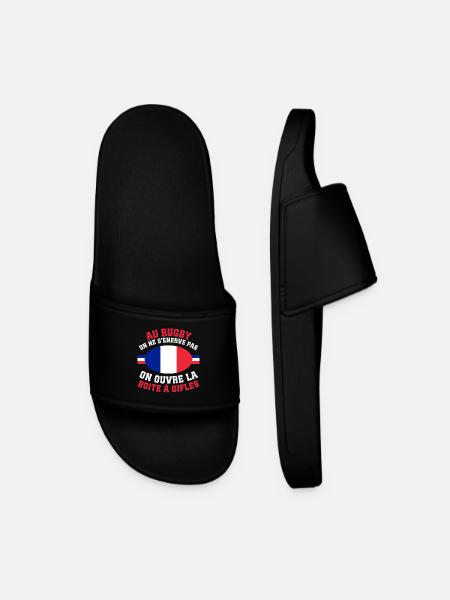 Rugby Boîte à Gifles - Claquettes Homme - noir