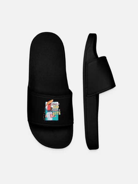 Kite Kite Flying - Men’s Pool Sliders - black
