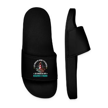 Mer Baltique PAS BESOIN DE PSYCHIATRE RÜGEN CUSTOM - Claquettes Homme - noir - Devant