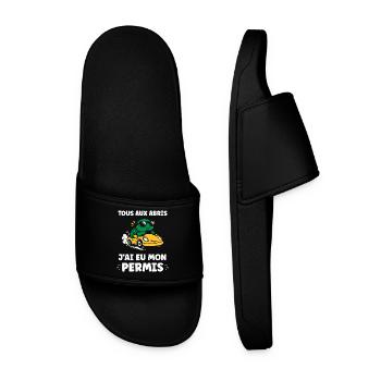 Humour j'ai mon permis de conduire - Claquettes Homme - noir - Devant