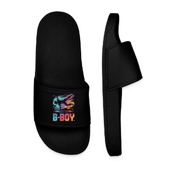 B-Boy Breakdance Streetstyle Breakdancer - Men’s Pool Sliders - black - Front