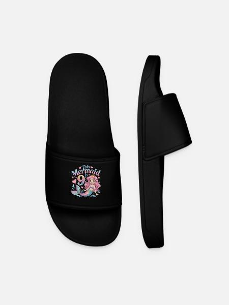 Sirène 9e anniversaire 9 ans - Claquettes Homme - noir