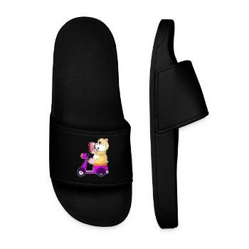 Trottinette de hamster - Claquettes Homme - noir - Devant