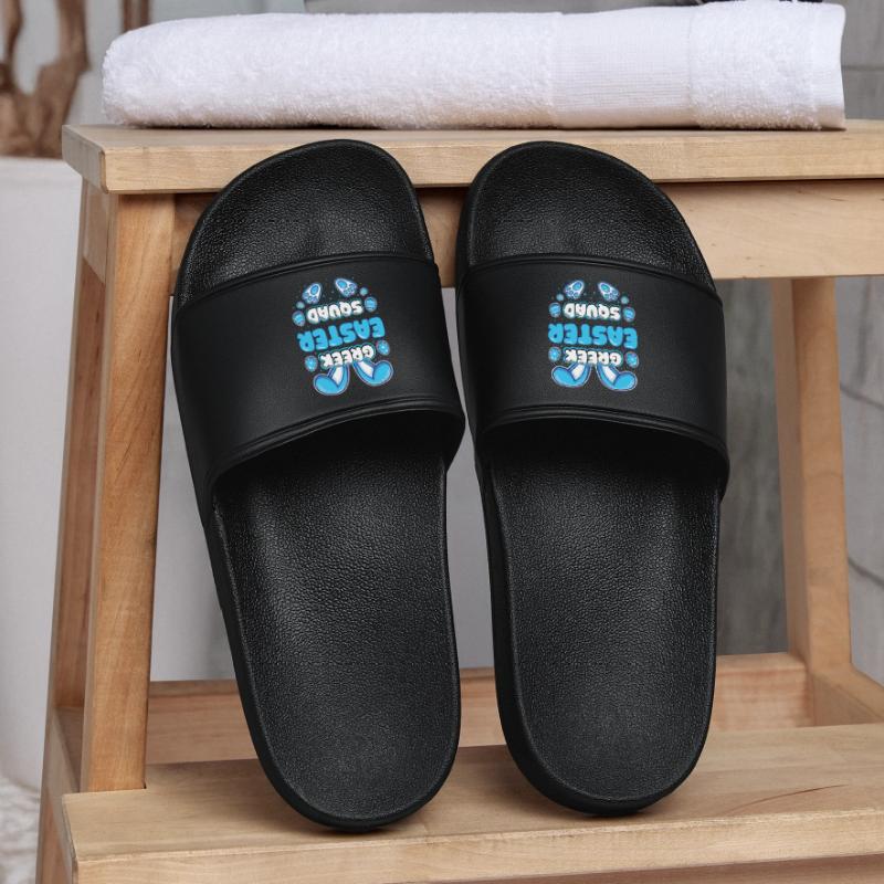Greek Easter Squad Pascha Happy Easter Men’s Pool Sliders