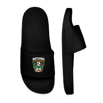 Nothing Compares 2 Brew | St Patrick'''S Day - Männer Badelatschen - Schwarz - Vorne