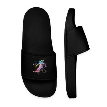 Alpine skiing Winter sports Nordic skiing - Men’s Pool Sliders - black - Front