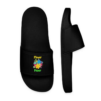 flower power - Men’s Pool Sliders - black - Front