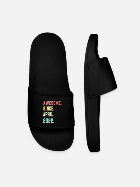 Awesome Since April 2022 - Men’s Pool Sliders - black