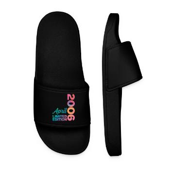 Anniversaire 20 ans Avril 2006 Cadeau Vintage - Claquettes Homme - noir - Devant