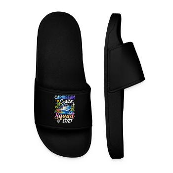 Caribbean Cruise Squad 2027 - Men’s Pool Sliders - black - Front