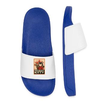 Art de la fusée Patriot Kitty - Claquettes Homme - bleu roi - Devant