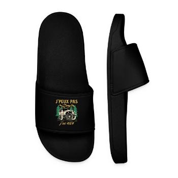J’Peux Pas J’ai 4x4 Humour Off Road Tout Terrain - Claquettes Homme - noir - Devant