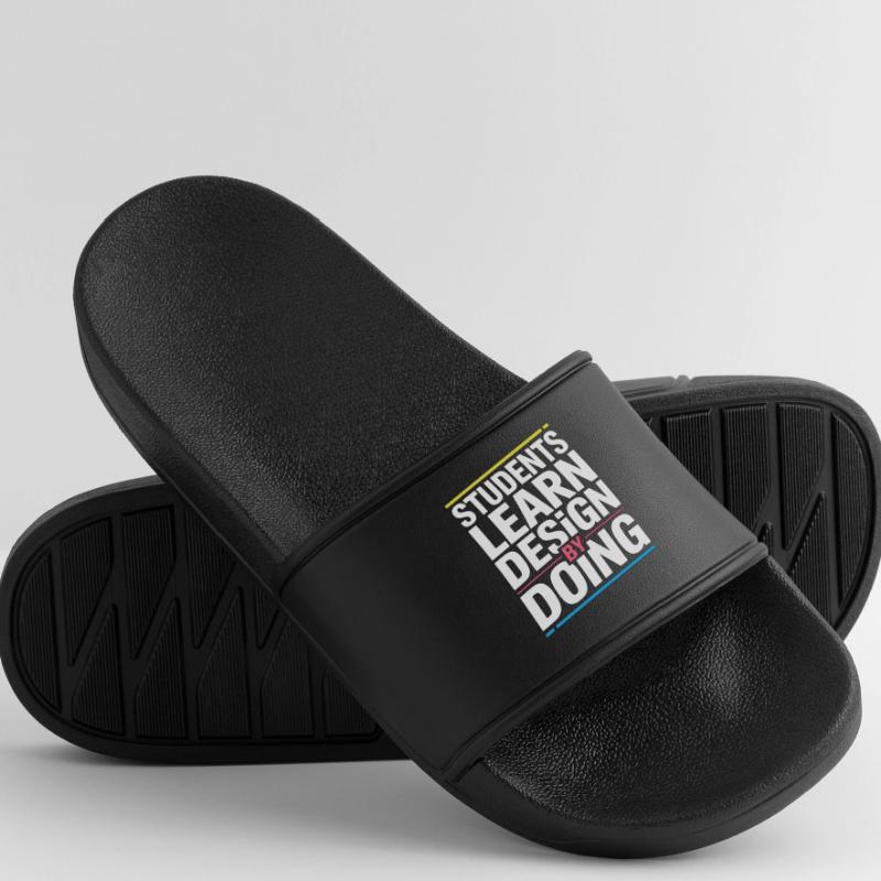 Designer Educator Students Learn Graphic Design Men’s Pool Sliders