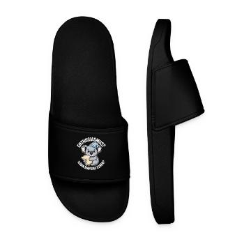 Enthusiasm you can eat tired koala - Men’s Pool Sliders - black - Front