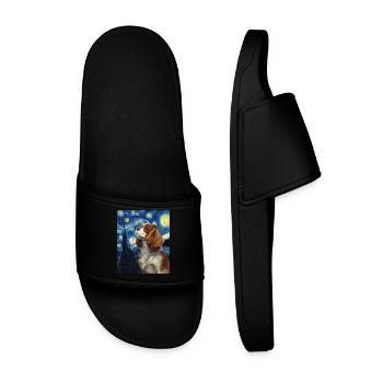 Cavalier King Charles Spaniel - Männer Badelatschen - Schwarz - Vorne