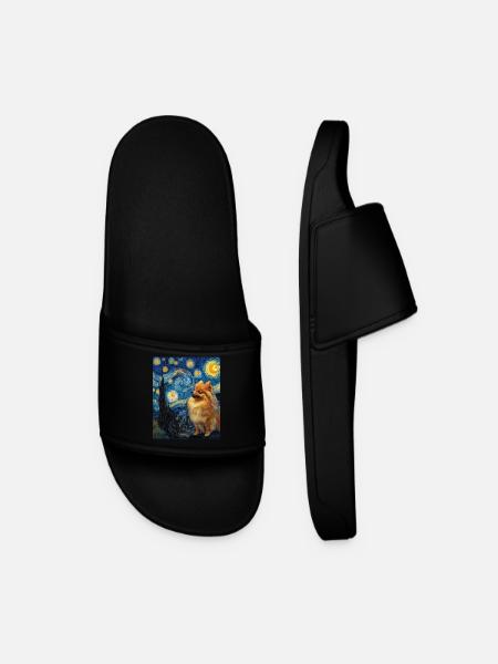 Zwergspitz Spitz Pomeranian - Claquettes Homme - noir