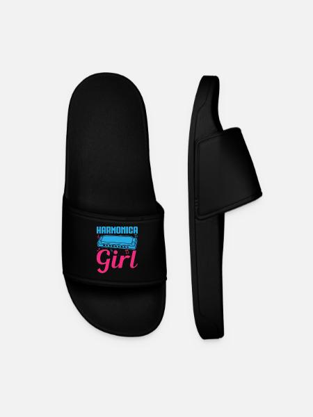 Harmonica Drôle Fille Harmonica - Claquettes Homme - noir