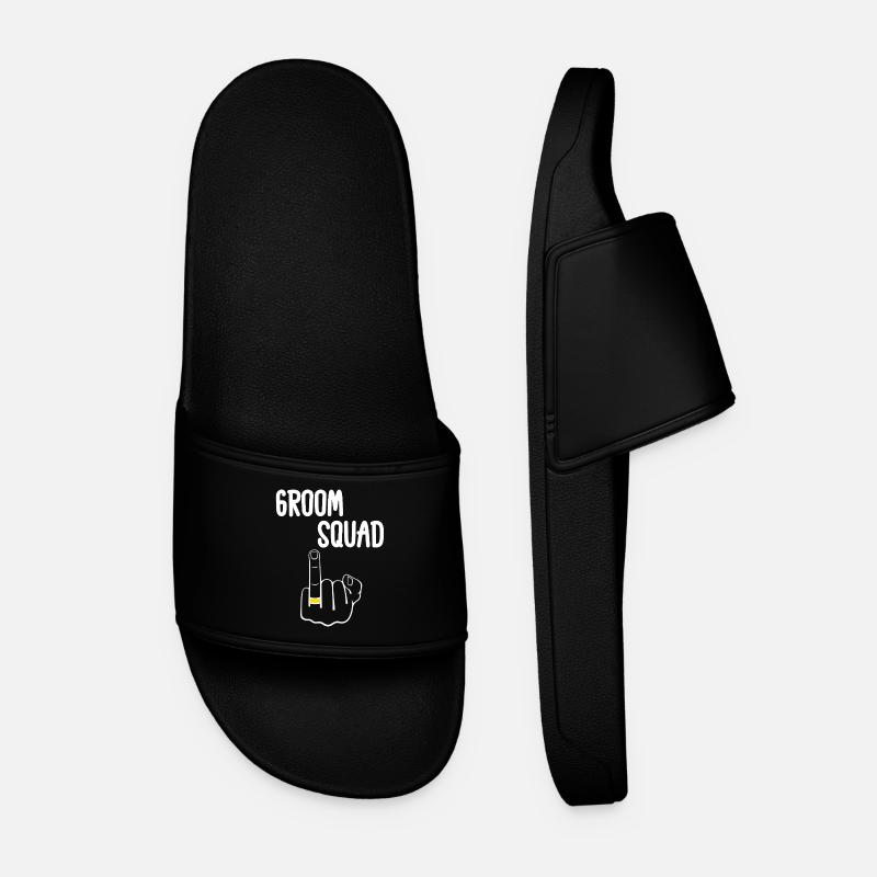 Escouade de Mariés Edgy - Claquettes Homme - noir