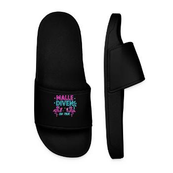 Malle Divas en tournée Fête féminine Flamingo à Majorque - Claquettes Homme - noir - Devant