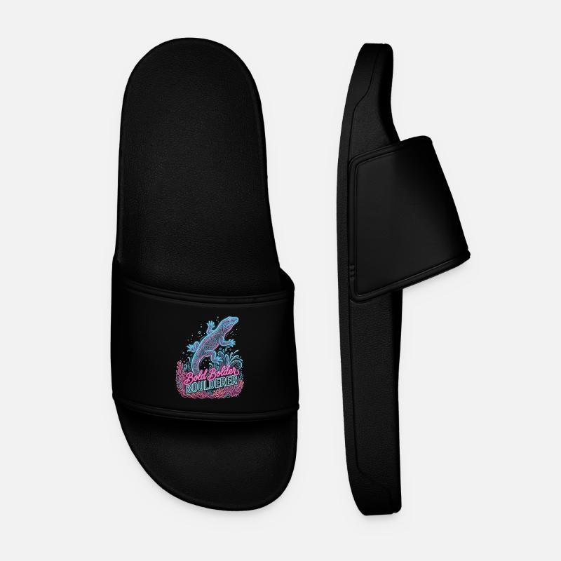 Bouldering Bold Bolder Boulderer - Men’s Pool Sliders - black