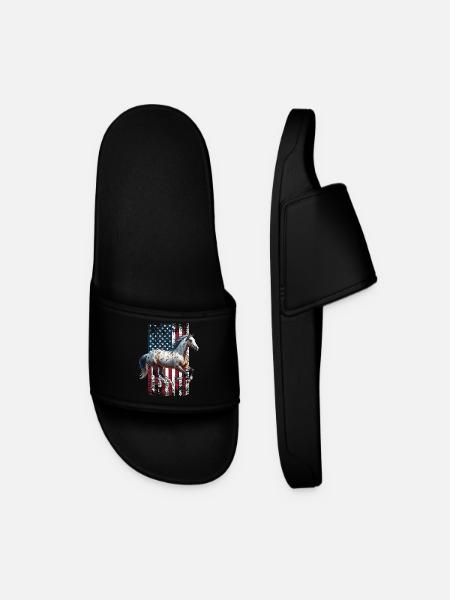 Appaloosa US Appaloosa - Men’s Pool Sliders - black