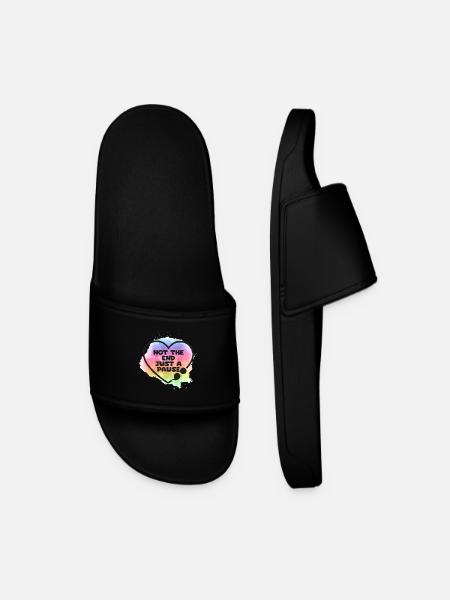 Semicolon Suicide Prevention Just - Men’s Pool Sliders - black