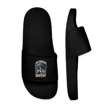 Storm Chaser Meteorologist One Tornado Away - Men’s Pool Sliders - black - Front