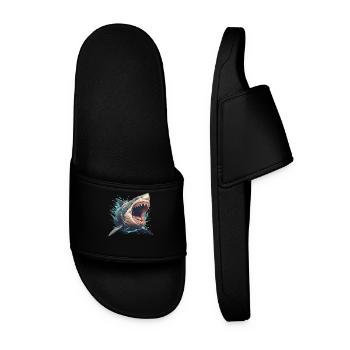 Great White Shark Great White Shark - Men’s Pool Sliders - black - Front