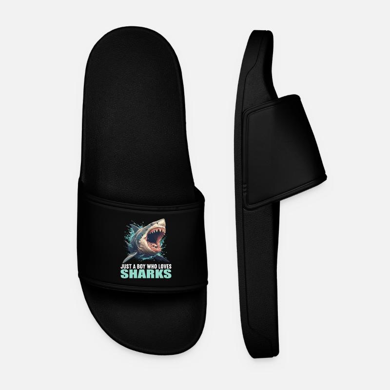 Sharks Shark - Men’s Pool Sliders - black