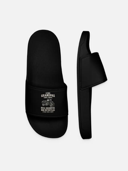 Großvater Motorrad-Sprüche - Männer Badelatschen - Schwarz