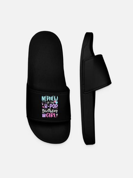 Neveu de la fille d’anniversaire K-Pop - Claquettes Homme - noir