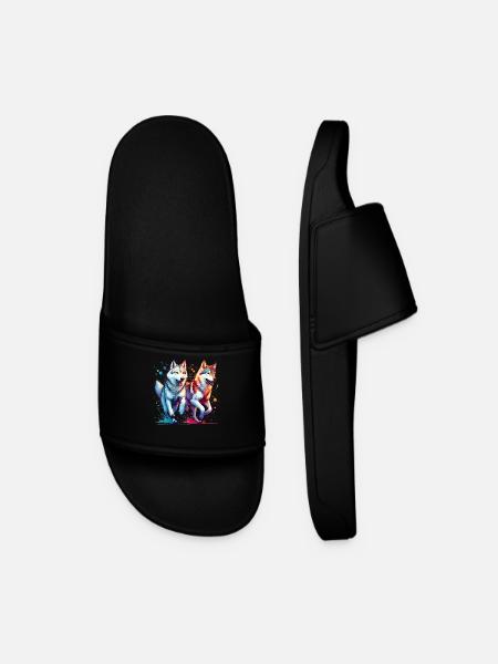 Don Wolfdog - Claquettes Homme - noir