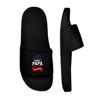 Super Papa Édition Limitée Fête Des Pères - Claquettes Homme - noir - Devant