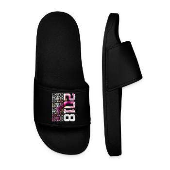 LIMITED EDITION 2018 - 8 YEARS - 8TH BIRTHDAY - Men’s Pool Sliders - black - Front