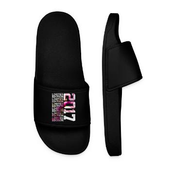 LIMITED EDITION 2017 - 9 YEARS - 9TH BIRTHDAY - Men’s Pool Sliders - black - Front