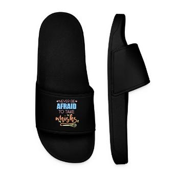 Cake Baking Pastry Chef Cake Baker - Men’s Pool Sliders - black - Front