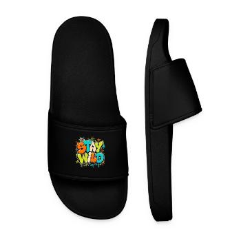 Restez sauvage - Claquettes Homme - noir - Devant