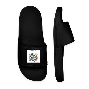 The Art of Making Money: Paths to Prosperity - Men’s Pool Sliders - black - Front