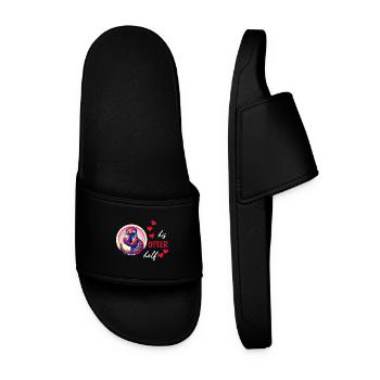 Otter Half Love Gift - Men’s Pool Sliders - black - Front