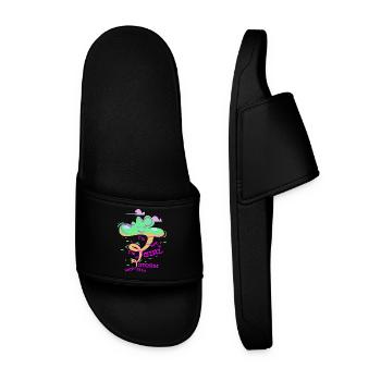 I'm not a girl, I'm a Storm with skin - Men’s Pool Sliders - black - Front