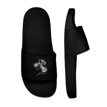 Freeride Trial Bike Cycling - Men’s Pool Sliders - black - Front