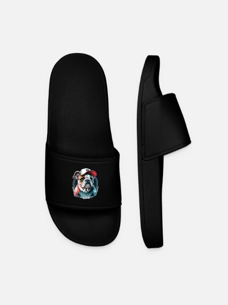 Bulldog - Claquettes Homme - noir