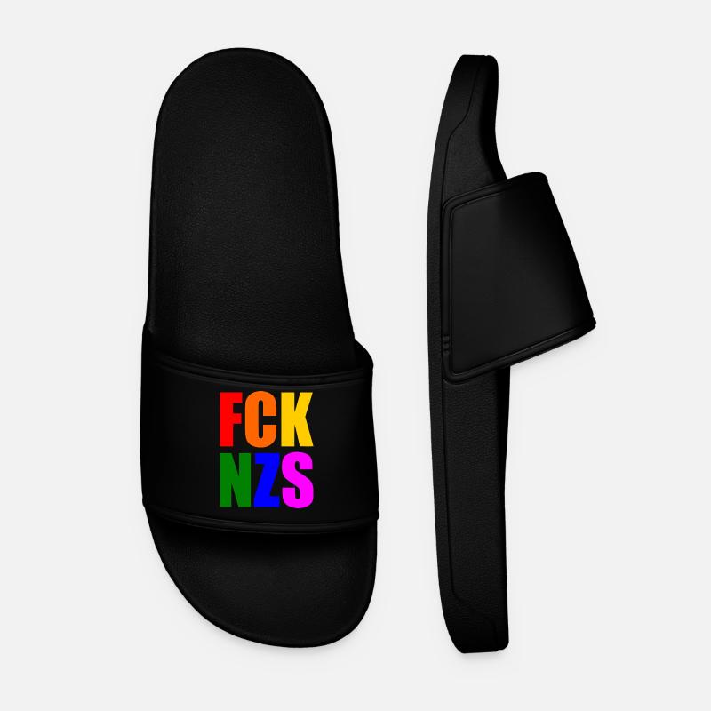 Fck nzs - Männer Badelatschen - Schwarz