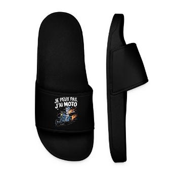 J'peux pas j'ai moto - Claquettes Homme - noir - Devant