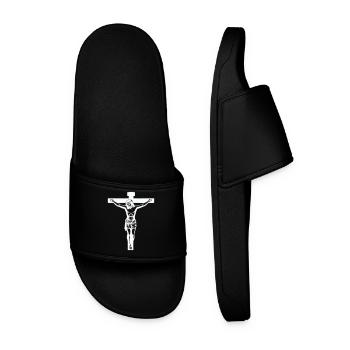 Croix de Jésus - Claquettes Homme - noir - Devant